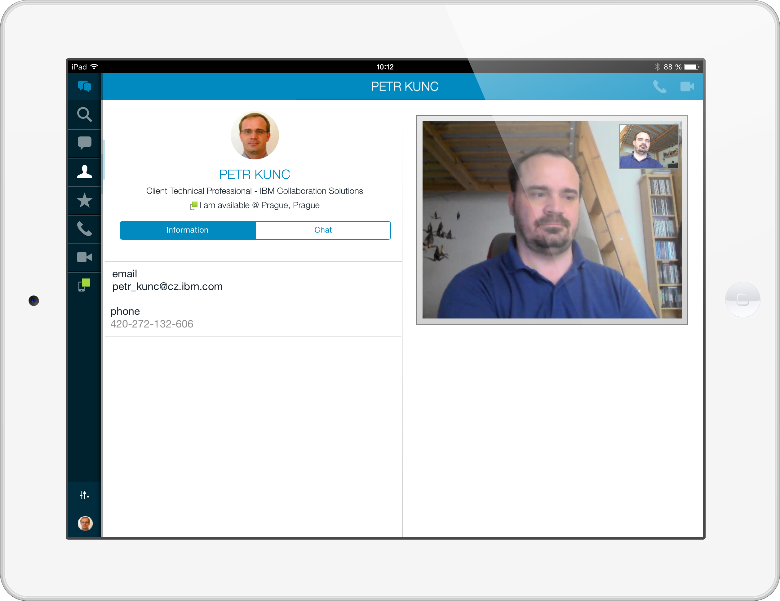 iPad STChat-mobile videocall